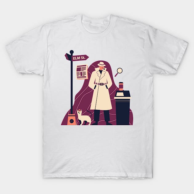 Detective T-Shirt by Mdath